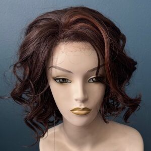 Elegant Brown Curly Wig
